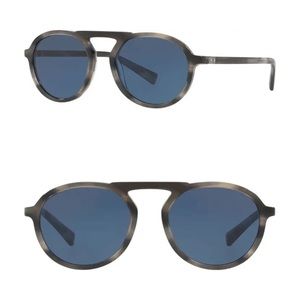 DOLCE & GABBANA 54mm phantoms round top bar sunglasses